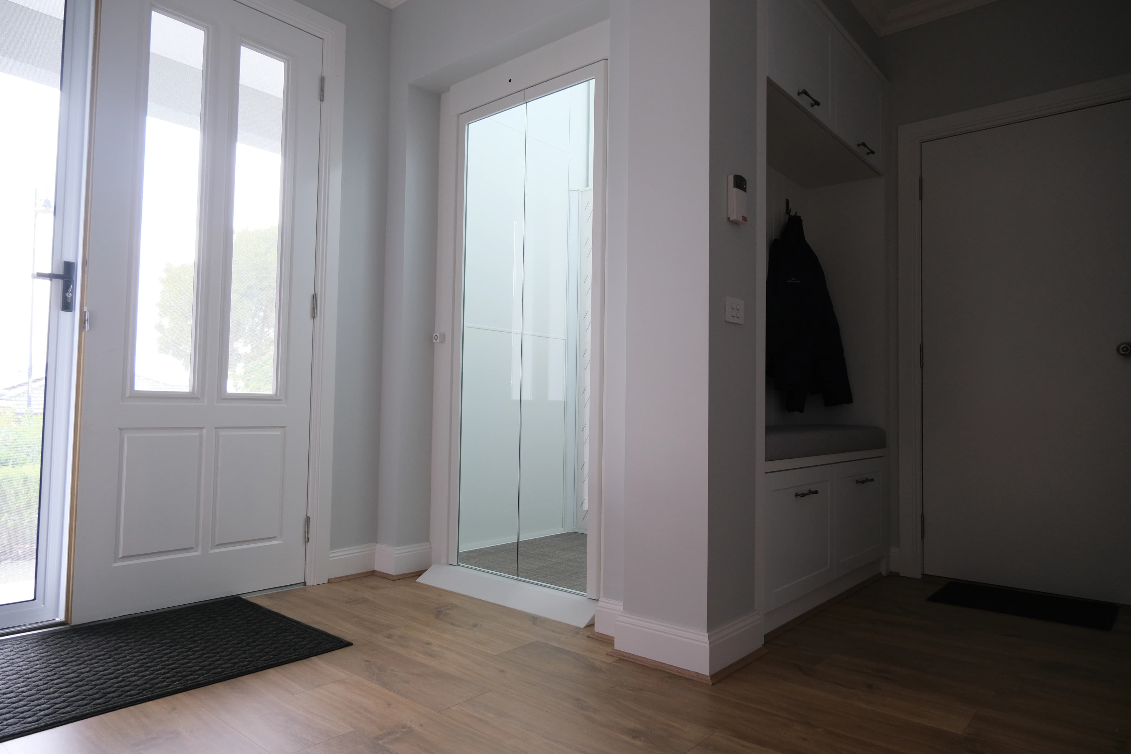 Home lift installed in a new build — ground floor